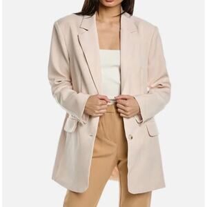 Walter Baker Kira Blazer S Bone Longline Oversized Tailored Jacket